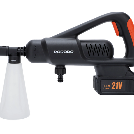 Whispers of power and versatility blend in the Porodo Lifestyle Dual Mode High-Pressure Washer, perfect for an array of cleaning tasks. Powered by a 3