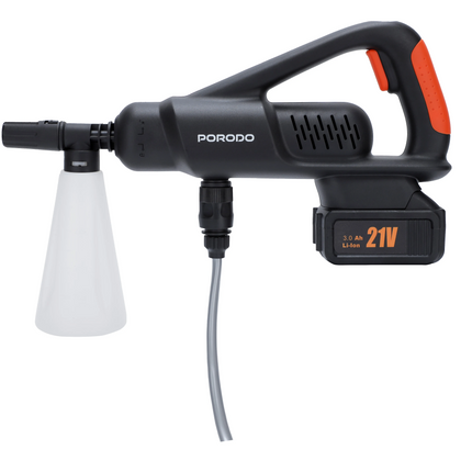 Whispers of power and versatility blend in the Porodo Lifestyle Dual Mode High-Pressure Washer, perfect for an array of cleaning tasks. Powered by a 3