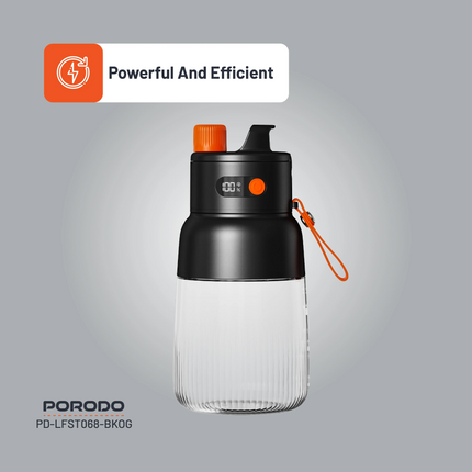 The Porodo Lifestyle Blend &amp; Sip Portable Blender goes with the flow of a healthy lifestyle and is a perfect companion for active living. At 18,00
