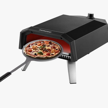 The Porodo Lifestyle 12" Pizza Outdoor Oven has a beautiful black color and is an ideal integration for any outdoor kitchen. It gives you an experienc