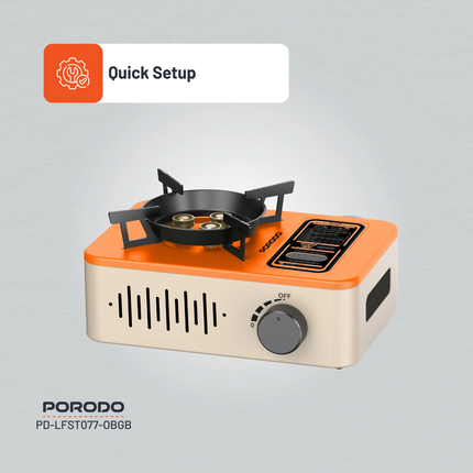 The Porodo Lifestyle Portable Outdoor Stove is a great companion for outdoor activities and sports because of its convenient, high-performance, and du