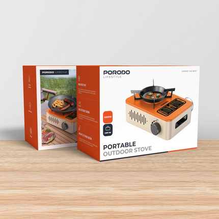The Porodo Lifestyle Portable Outdoor Stove is a great companion for outdoor activities and sports because of its convenient, high-performance, and du