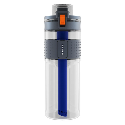 Introducing Porodo Lifestyle Water Bottle with 2-Stage Filtration, a true travel companion for hydration. This water bottle is designed with a whoppin