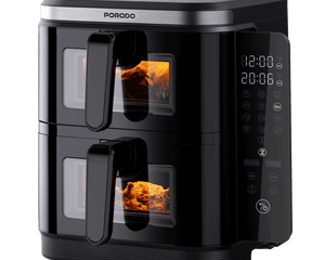 Porodo Lifestyle Double Stack Air Fryer with 12 Presets - The Porodo Lifestyle double-stack air fryer with 12 pre-set cooking options is an incredible multipu...
