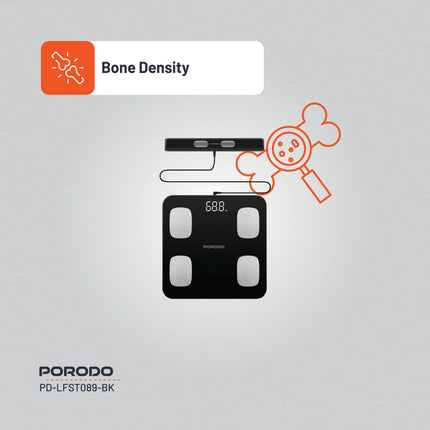Porodo Lifestyle Precise Analysis Smart Scale - The Porodo Lifestyle Precise Analysis Smart Scale-Black is designed to give accurate body composition information