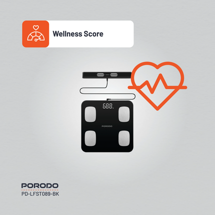 Porodo Lifestyle Precise Analysis Smart Scale