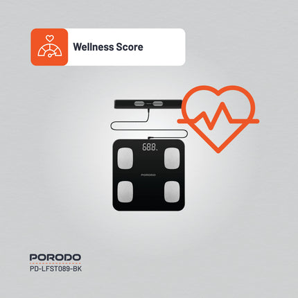 Porodo Lifestyle Precise Analysis Smart Scale - The Porodo Lifestyle Precise Analysis Smart Scale-Black is designed to give accurate body composition information