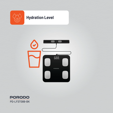 Porodo Lifestyle Precise Analysis Smart Scale