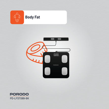 Porodo Lifestyle Precise Analysis Smart Scale - The Porodo Lifestyle Precise Analysis Smart Scale-Black is designed to give accurate body composition information