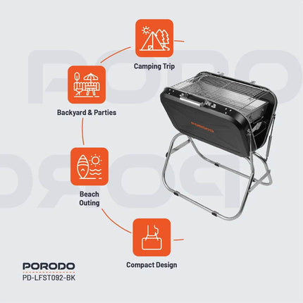 Porodo Lifestyle Portable Folding BBQ Grill - Clix