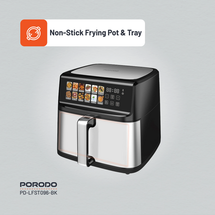 With the introduction of the Porodo Lifestyle Air Fryer with Large Capacity, you can Cook Healthy without Oil. It has dual heating technology that hel