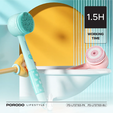 The Kids Electric Bath Brush created by Porodo Lifestyle is a fun but handy bath accessory for kids. Constructed with quality silicone and ABS, it can