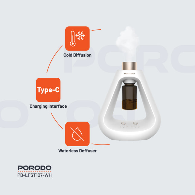 Porodo Lifestyle Aroma Diffuser – White