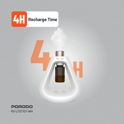 The Porodo Lifestyle Aroma Sphere Waterless Diffuser is sleekly built and really innovative in creating a soothing ambiance indoors. Ergonomically des