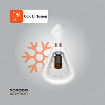 The Porodo Lifestyle Aroma Sphere Waterless Diffuser is sleekly built and really innovative in creating a soothing ambiance indoors. Ergonomically des
