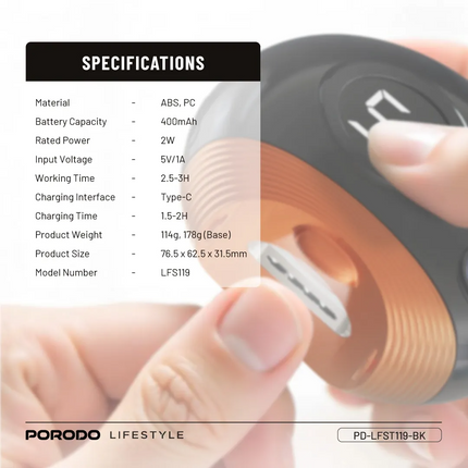 The Black Porodo Lifestyle 4 Style Hair Iron is adaptable, and you can style your hair at home or in a salon. Developed with iron and ceramic material
