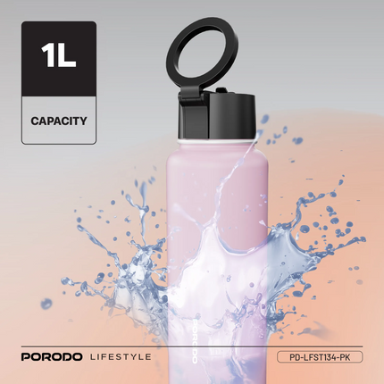 This Porodo Lifestyle Magnetic Mount Water Bottle is an ultimate versatile, portable hydration medium specifically created for modern, busy lifestyles
