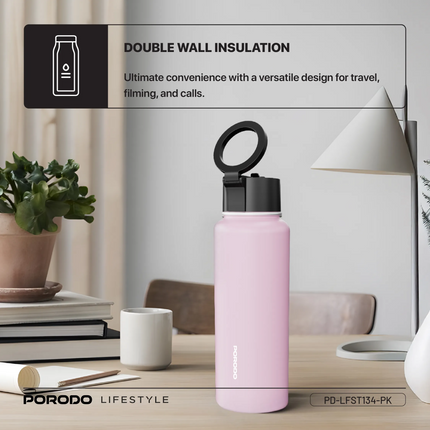 This Porodo Lifestyle Magnetic Mount Water Bottle is an ultimate versatile, portable hydration medium specifically created for modern, busy lifestyles