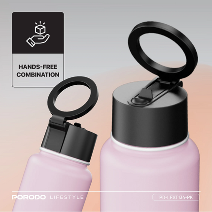 This Porodo Lifestyle Magnetic Mount Water Bottle is an ultimate versatile, portable hydration medium specifically created for modern, busy lifestyles