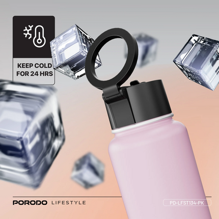 This Porodo Lifestyle Magnetic Mount Water Bottle is an ultimate versatile, portable hydration medium specifically created for modern, busy lifestyles