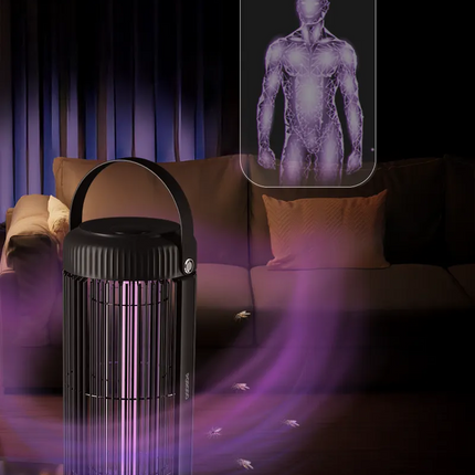 The Porodo Lifestyle Portable Mosquito Zapper ensures your surroundings are free from mosquitoes. A 2000mAh battery provides up to 4 hours of continuo