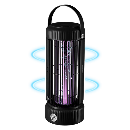 The Porodo Lifestyle Portable Mosquito Zapper ensures your surroundings are free from mosquitoes. A 2000mAh battery provides up to 4 hours of continuo