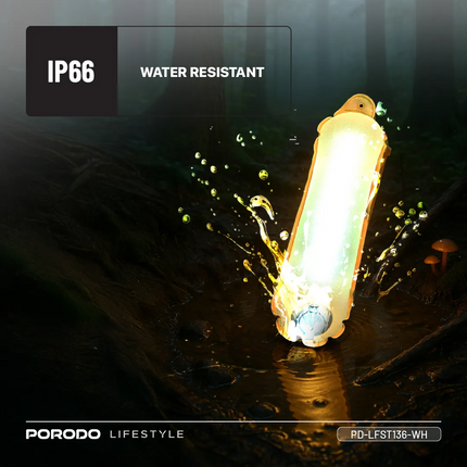 The Porodo Lifestyle Inflatable Outdoor Magnetic Tube Light is a versatile, durable outdoor lighting option for adventure. The luminance is rated at 1