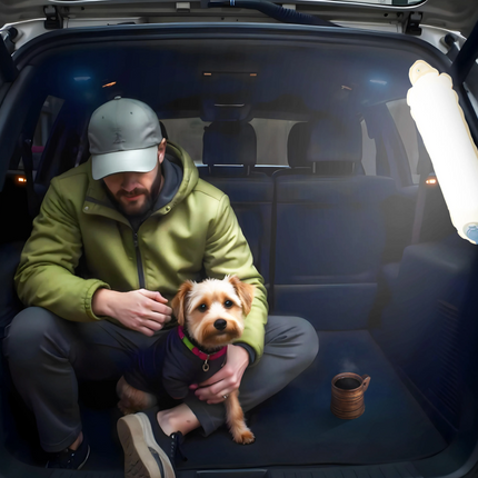 The Porodo Lifestyle Inflatable Outdoor Magnetic Tube Light is a versatile, durable outdoor lighting option for adventure. The luminance is rated at 1