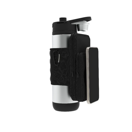 Porodo Lifestyle Magnetic Water Bottle Sleeve is constructed using durable neoprene material, which provides excellent protection and insulation for y
