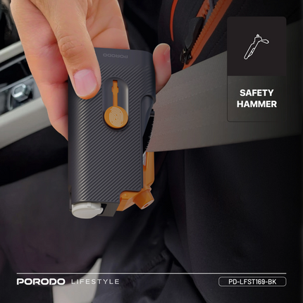 The Porodo Lifestyle Vehicle Emergency Safety Kit is a must-have for any driver, providing tools that form the very basis of safety. This kit comprise