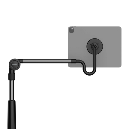 Porodo presents its new stand model, Lazy Man Stand with Magnetic Suction. It’s crafted with high quality ABS, PC and Aluminum Alloy, which give you a