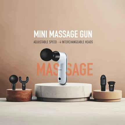 Porodo Lifestyle 12V Varying Speed Mini Massage Gun With USB-C Port 2000mAh