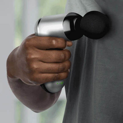To relieve muscle stress and discomfort, use the cordless, portable, and lightweight Porodo Lifestyle 12V Varying Speed Massage Gun. This fantastic to