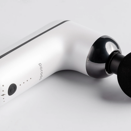 To relieve muscle stress and discomfort, use the cordless, portable, and lightweight Porodo Lifestyle 12V Varying Speed Massage Gun. This fantastic to