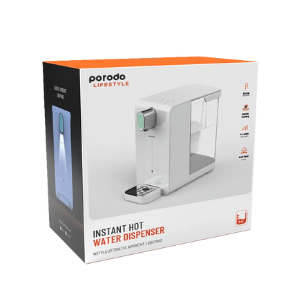 The Porodo Lifestyle Instant Hot Water Dispenser is a stylish kettle that can quickly provide you with hot water. The tool has a powerful 2200-watt he