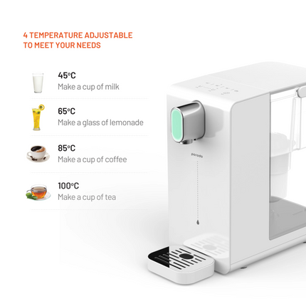 The Porodo Lifestyle Instant Hot Water Dispenser is a stylish kettle that can quickly provide you with hot water. The tool has a powerful 2200-watt he