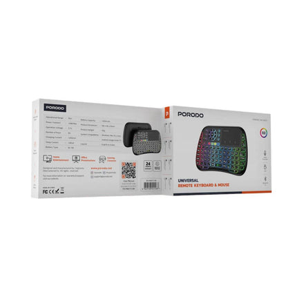 Porodo Mini Wireless Keyboard Touch Combo - Clix