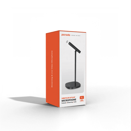 Porodo Desktop Tiltable USB Microphone - Clix