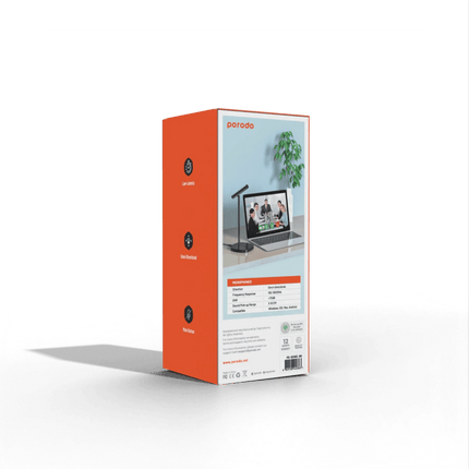 Porodo Desktop Tiltable USB Microphone - Clix