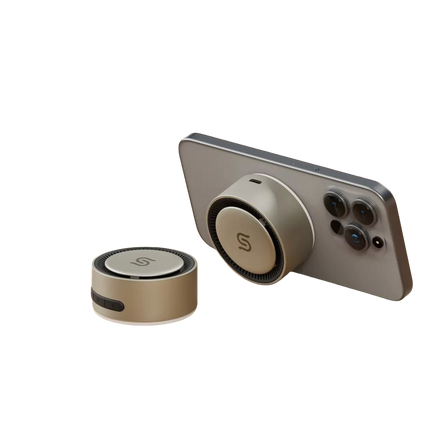 Porodo SoundTec Uniq Magnetic Wireless Charging Bluetooth Speaker – Titanium