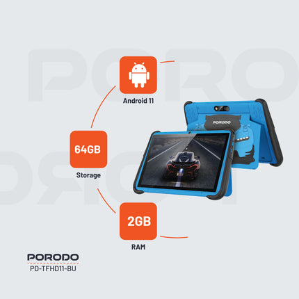 Porodo 10.1" Kids Android Tablet