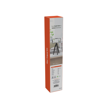 The Porodo Table Tripod supports up to 3kg is a perfect option for compact setups. Made from aluminum and ABS, it combines strength with lightweight c