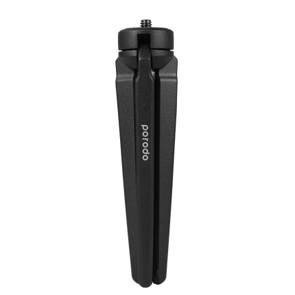 The Porodo Table Tripod supports up to 3kg is a perfect option for compact setups. Made from aluminum and ABS, it combines strength with lightweight c