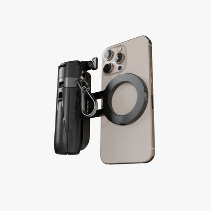 The Porodo Quad Base Selfie Stick is a gadget that allows users to effortlessly capture stunning photos and videos. With its lightweight design it com