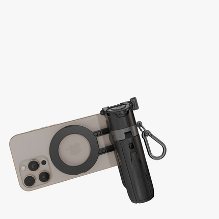 The Porodo Quad Base Selfie Stick is a gadget that allows users to effortlessly capture stunning photos and videos. With its lightweight design it com