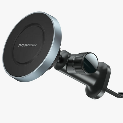The Porodo Dual Mount MagSafe Phone Holder is committed to ease and stability, that is, if a user needs it in their car or on their desk. With a power