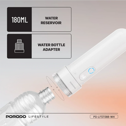 Porodo Lifestyle Electric Travel Bidet - The Porodo Lifestyle Electric Travel Bidet is compact and convenient for hygiene on the go