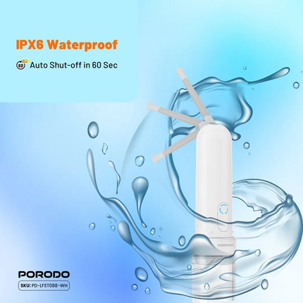 Porodo Lifestyle Electric Travel Bidet - The Porodo Lifestyle Electric Travel Bidet is compact and convenient for hygiene on the go