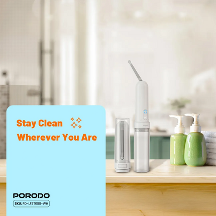 Porodo Lifestyle Electric Travel Bidet - The Porodo Lifestyle Electric Travel Bidet is compact and convenient for hygiene on the go
