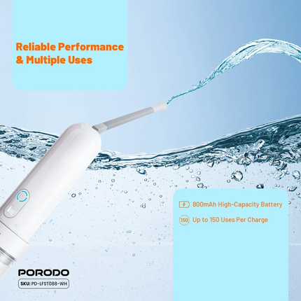 Porodo Lifestyle Electric Travel Bidet - The Porodo Lifestyle Electric Travel Bidet is compact and convenient for hygiene on the go